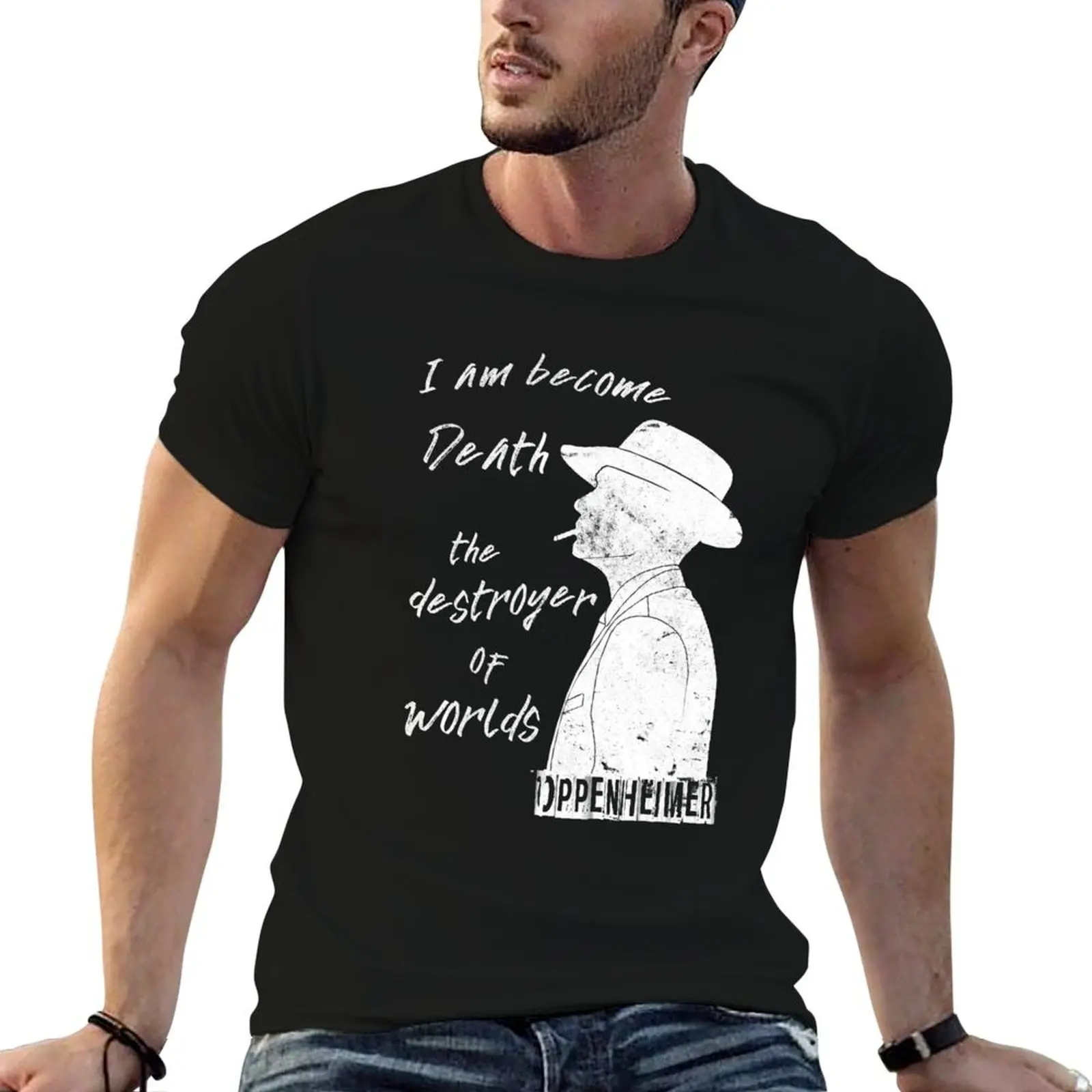 Oppenheimer تي شيرت تي شيرت الرجال 100% القطن الفاخرة العلامة التجارية القطن تي شيرت رجل القطن تي شيرت حزمة تي شيرت #1