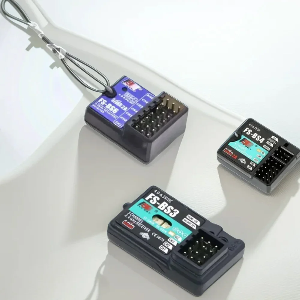 ジャイロスコープ付きFlyskyレシーバー、リモートコントロールトランスミッター、FS-BS6、FS-BS3、FS-BS4、FS-IT4S、FS-GT5