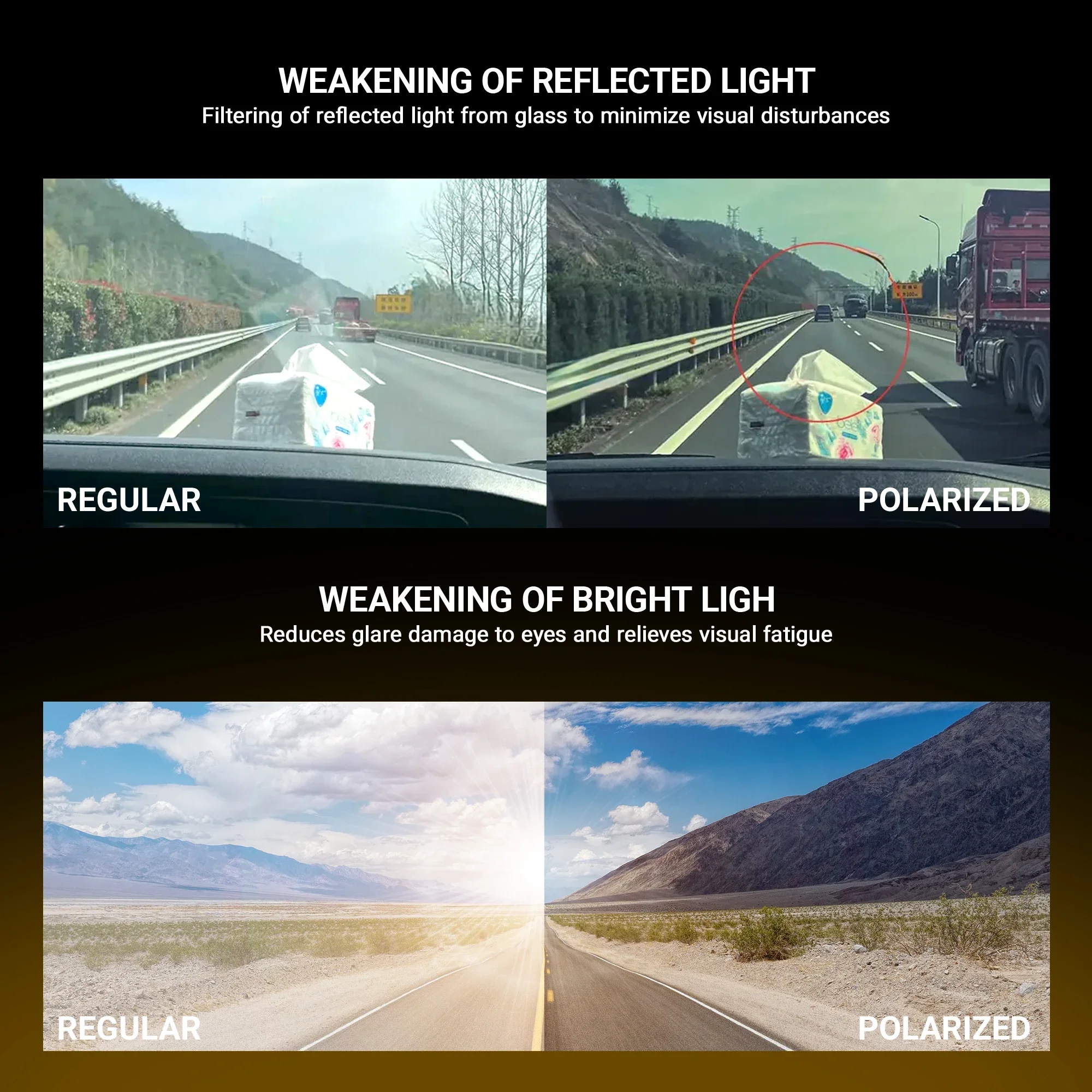 نظارات شمسية مستقطبة للرجال من Kapvoe نظارات ركوب الدراجات على الطرق للقيادة نظارات خارجية UV400 رياضية MTB Road Mountain Bike