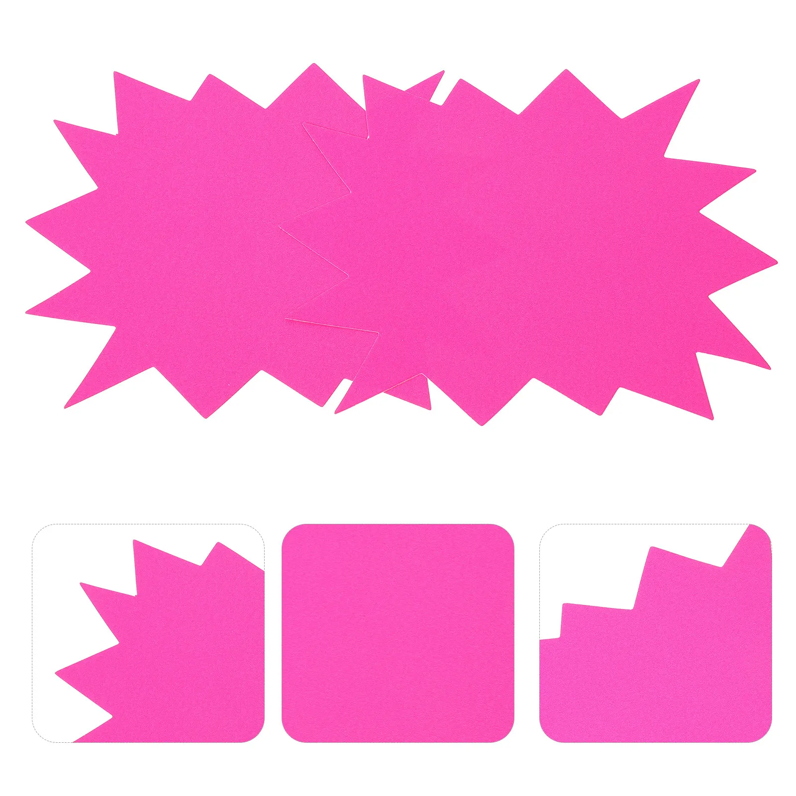 

30Pcs Explosion Shape Sale Tags Bright Fluorescent Price Labels for Retail Store Garage Sale Fundraising Commerce Shop Price