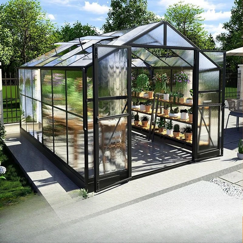 2025 الدفيئة في الهواء الطلق الألومنيوم الدفيئة حديقة الزراعة الدفيئة