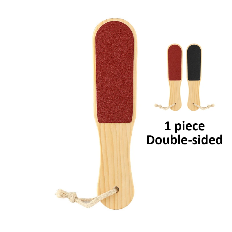 Bimsstein Holz Griff doppelseitige Fuß Bord Datei Abgestorbene Haut Schwielen Fuß Grinder Pediküre Werkzeug Fuß Haut Reiben Fuß Bord