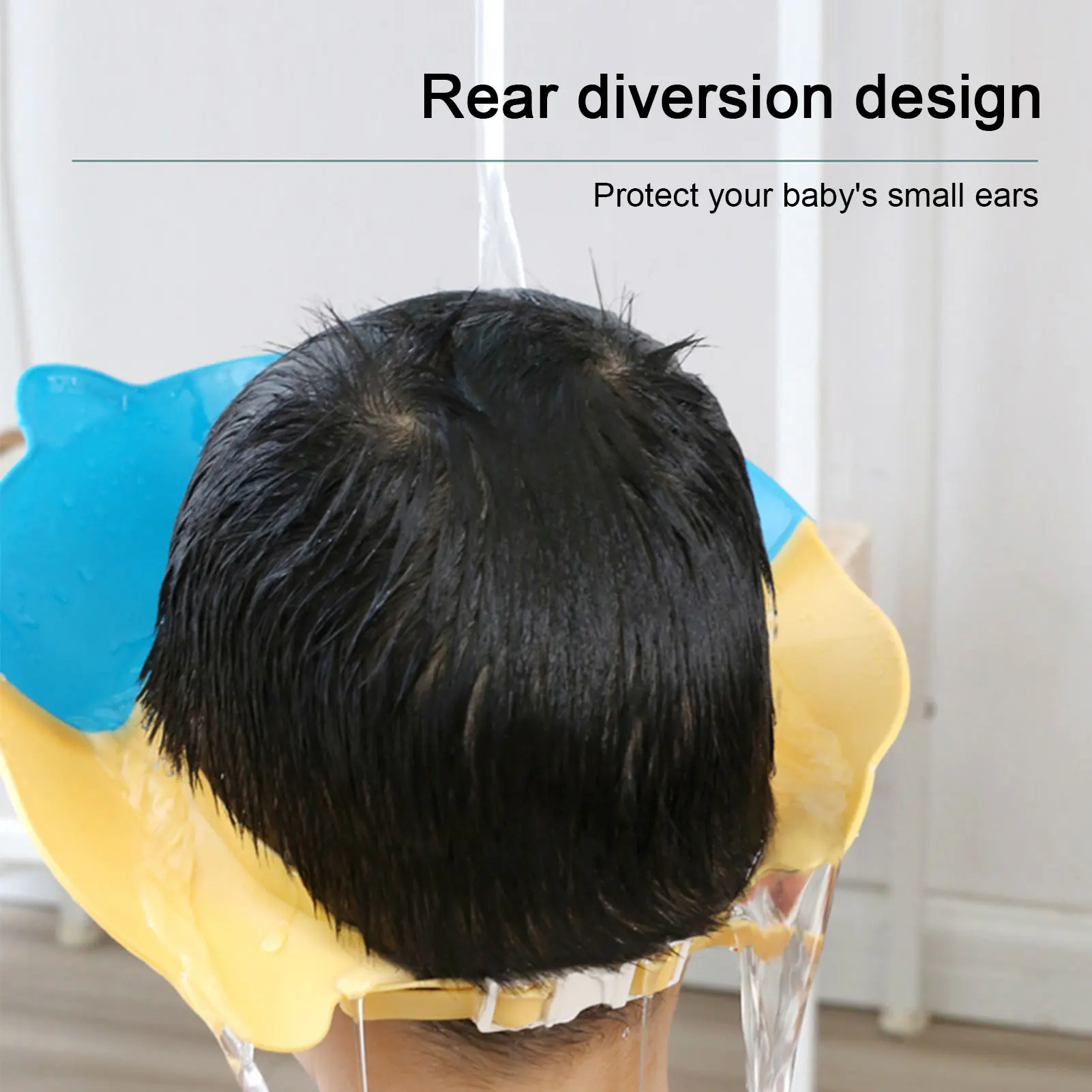 Baby Safe Shampoo Shower Caps Adjustable Bath Protection Caps Hat for Baby Newborn Infant Wash Hair Cover Shield Ear Protector