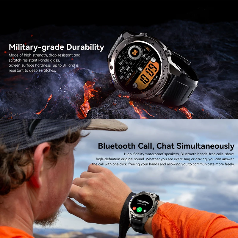 2026 جديد GPS الساعات الذكية HD الياقوت AMOLEDBluetooth دعوة معدل ضربات القلب البوصلة 5ATM مقاوم للماء 500mAh الرياضة ساعة ذكية للرجال