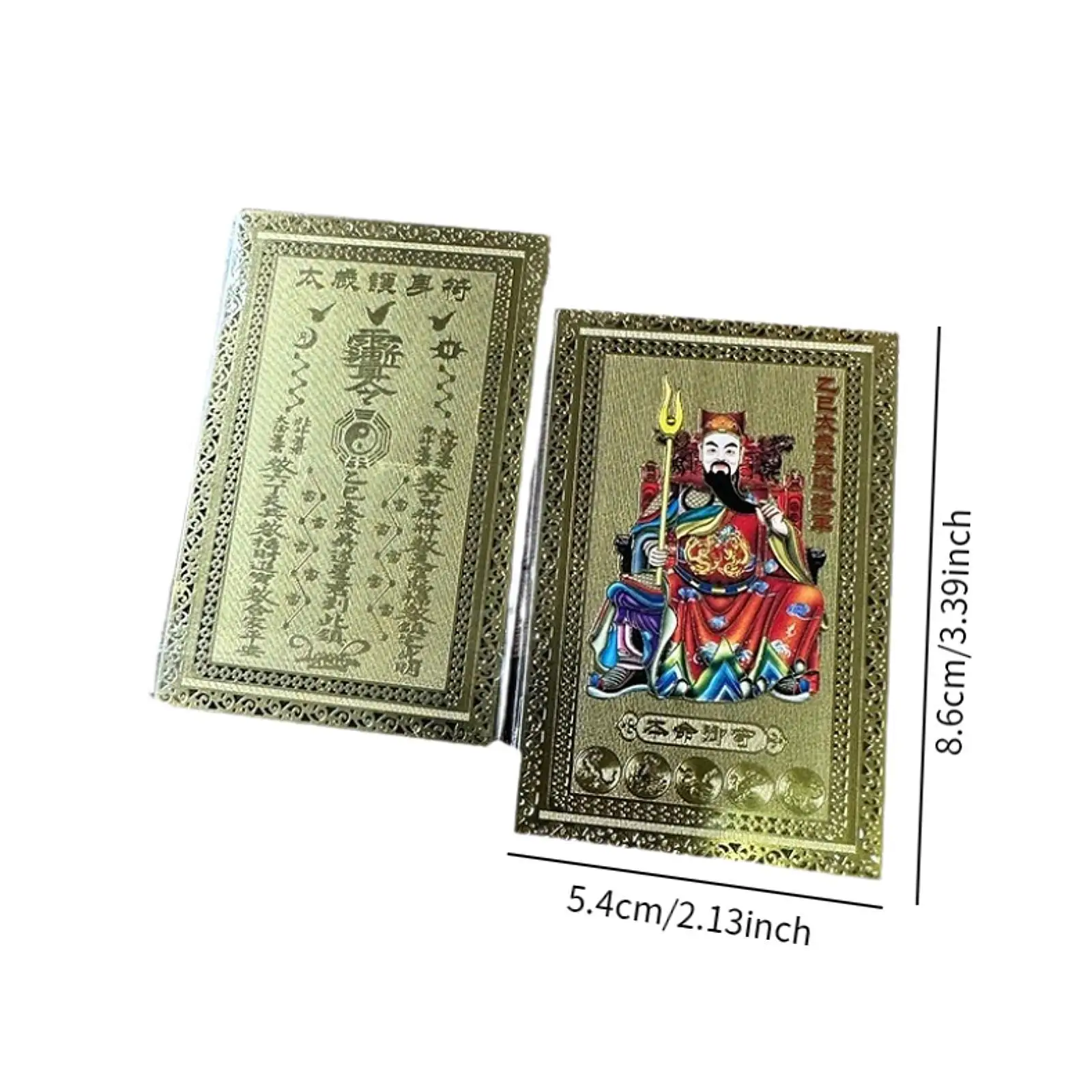 2025 Snake Year Tai Sui Alloy Card Hollow Design Amulet Card for Protection and Good Fortune