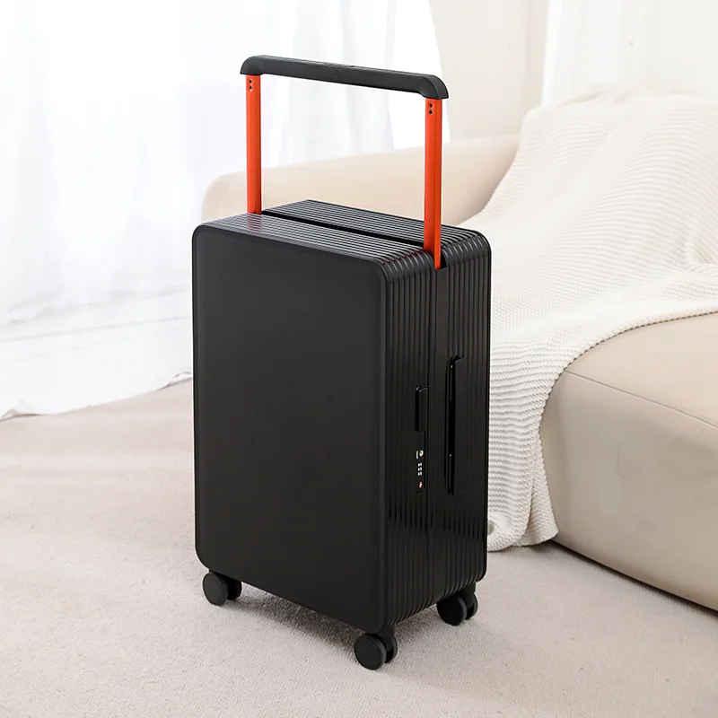 sushimu Suitcase Wide Handle Travel Suitcase Men 20 24 26 Carry-On Luggage Women PC  Trolley Case