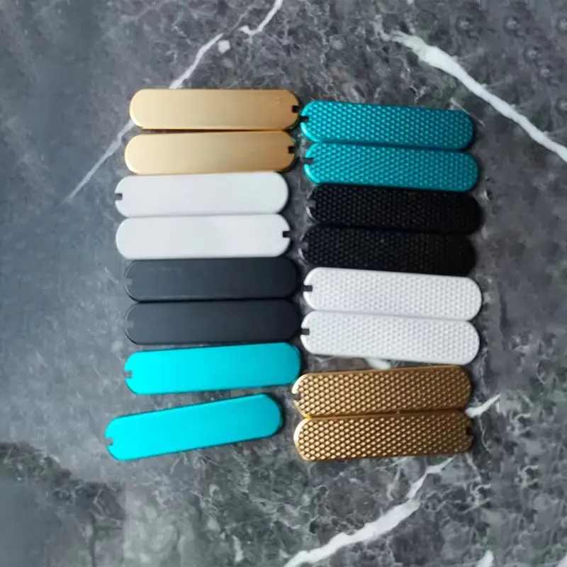 8 Types Knife Aluminium Handle Patches Scales for 65MM Victorinox Swiss Army 0.6463 NailClip 580 Knives DIY Making Replace Parts