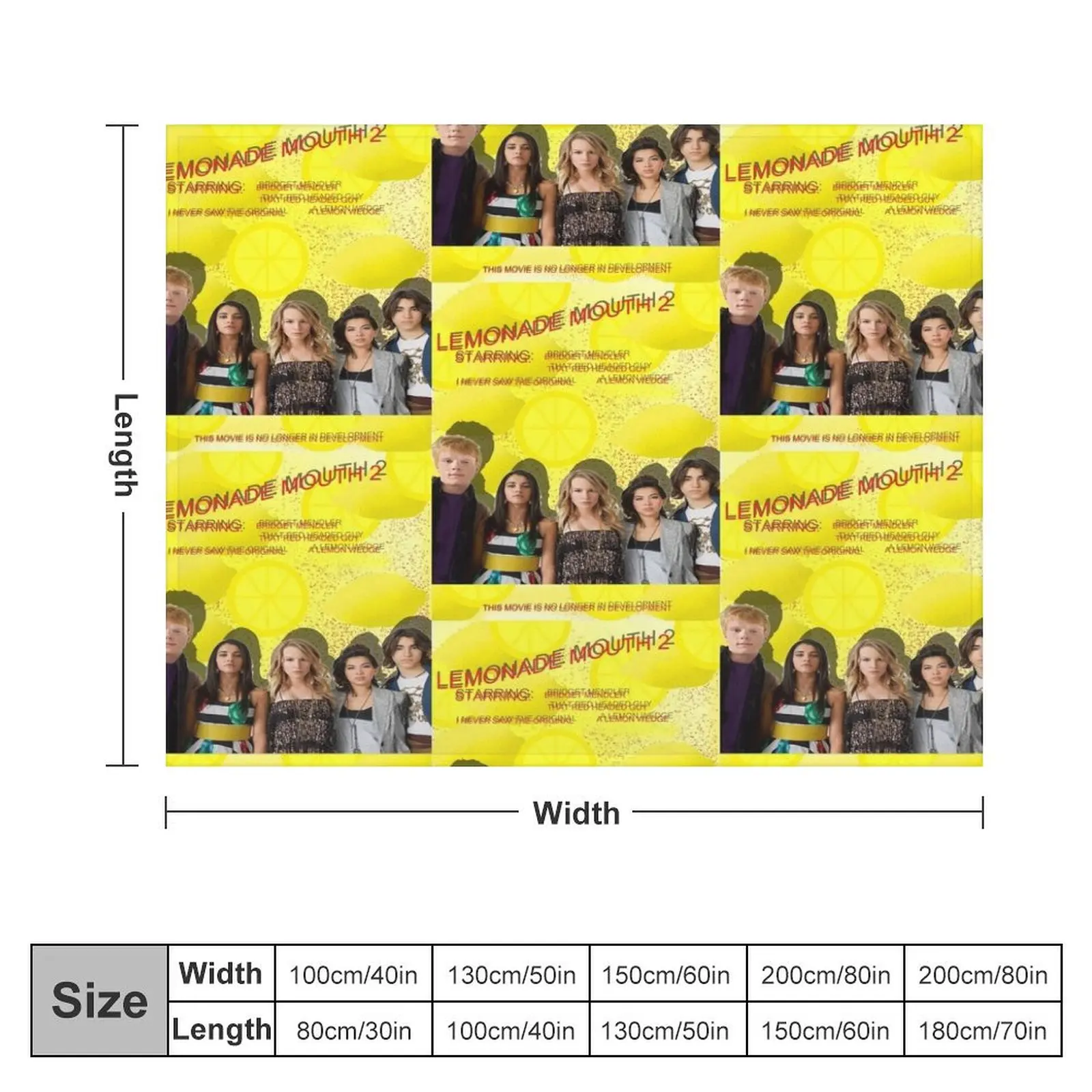 Lemonade Mouth 2 Throw Blanket Personalized Gift anime sofa bed Blankets For Sofas Blankets