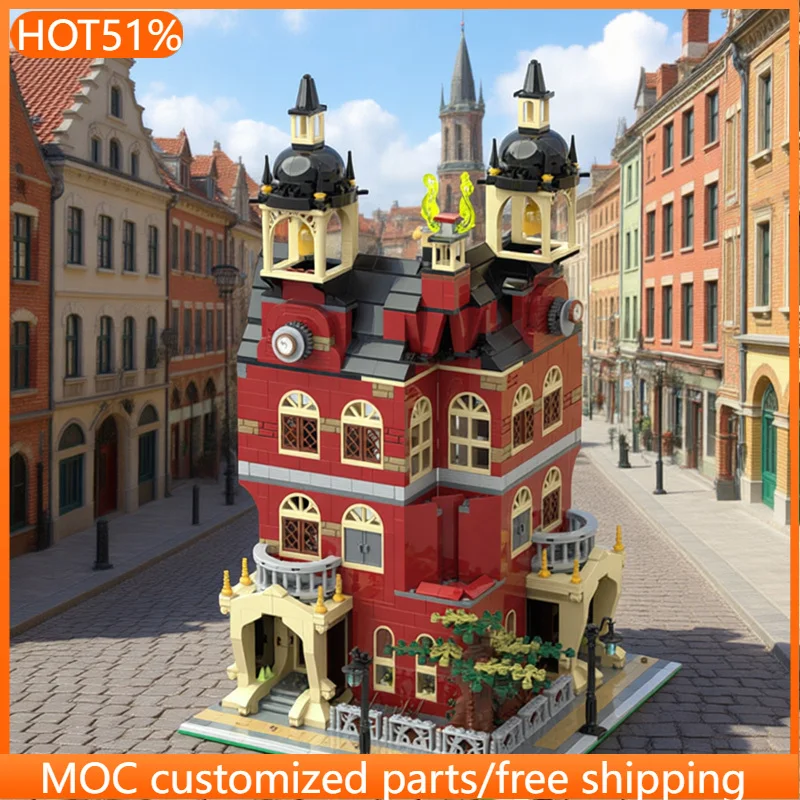 

1470 PCS Modular Building Corner House MOC Customize Modular Building Block Simple Model Creative Design DIY Toy Christmas Gift