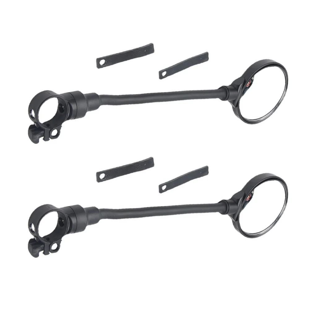 

2pcs Rearview Mirror Hose Bike Adjustable Handlebar Convex Plastic Acrylic Road Mirror Lightweight Easy Installation Clear