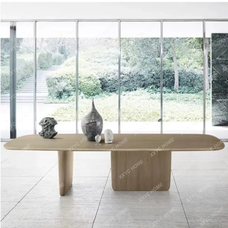 XX lighting luxury solid wood conference table office B & B hotel home living room study desk designer model