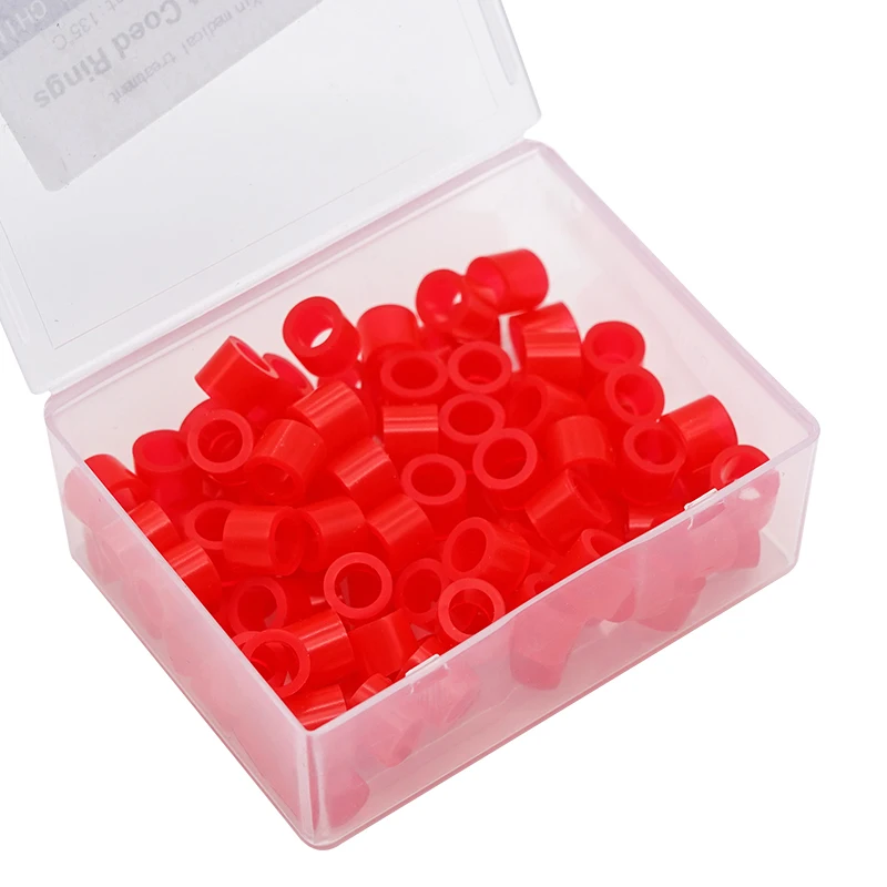 100PCS/box Dental Code Rings Multi-Color Disinfection Autoclavable Orthodontic Silicone Instrument Oral Hygiene Care Tools