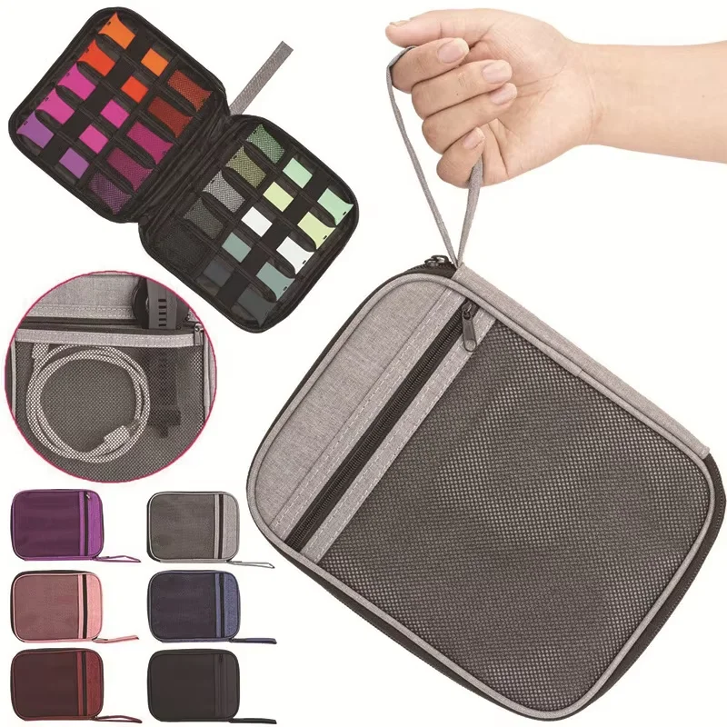 Tragbare Uhr Organizer Fall Reise Multifunktions für Apple Watch Strap Band Box Nylon Lagerung Tasche Armband Halter Taschen Beutel