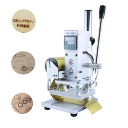 Commercial Hot Foil Stamping Machine Heat Press Bronzing Paper Holder Wood Leather Logo Embossing Bronzing Machine