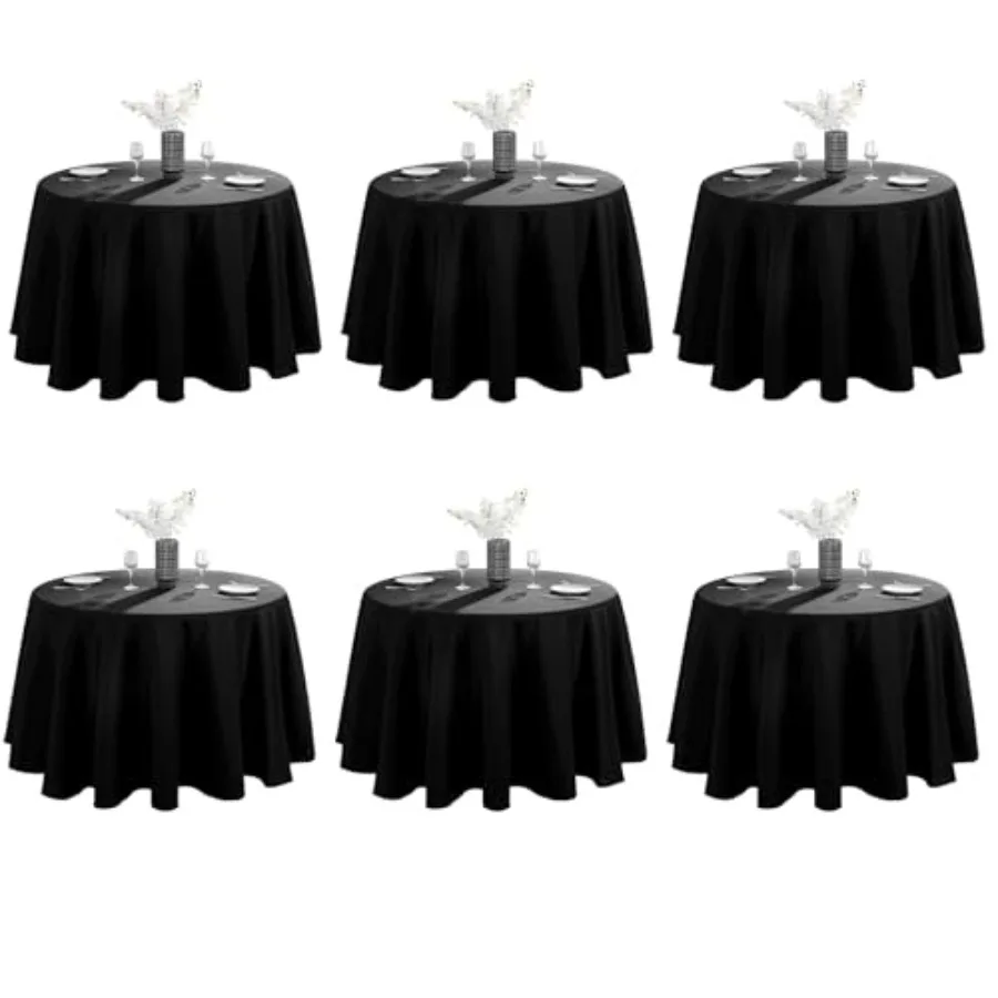 

Набор из 6 скатертей для кухни, обеденного стола, свадеб, банкетов, буфетов, прямоугольных столов, 200x200 см, без резинки, без складок, многоразовые, для декора.