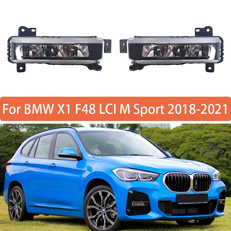 

Дневные ходовые огни для BMW X1 F48 LCI M Sport 2018 2019 2020 2021, противотуманные фары переднего бампера 63178089525 63178089526