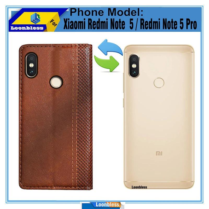 حافظة لهاتف Xiaomi Redmi Note 5 حافظة Redmi Note 5 Funda حافظة هاتف محمول جلدية عالمية لهاتف Xiaomi Xiaomi Redmi Note 5 Pro