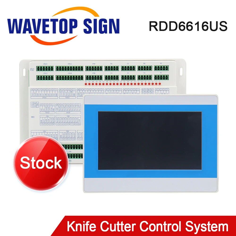 WaveTopSign Stock Ruida RDD6616US Double Beam Large Format Visual Image Knife Cutting Control System for CNC Vibration Knife