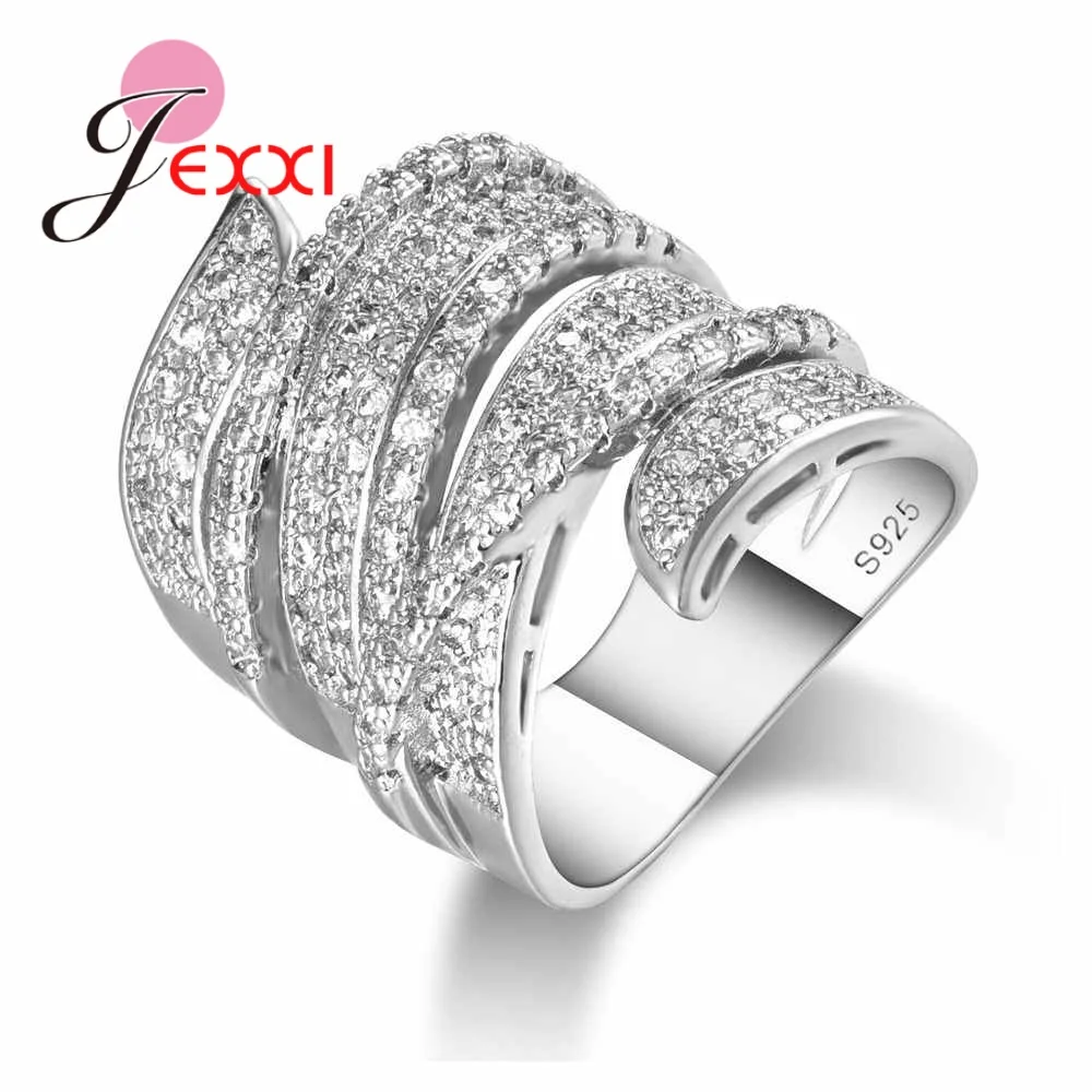 Anillo grande con dije de lujo para mujer, joyería para cita de boda, amante de alta calidad, regalo de cumpleaños para novia, venta Popular