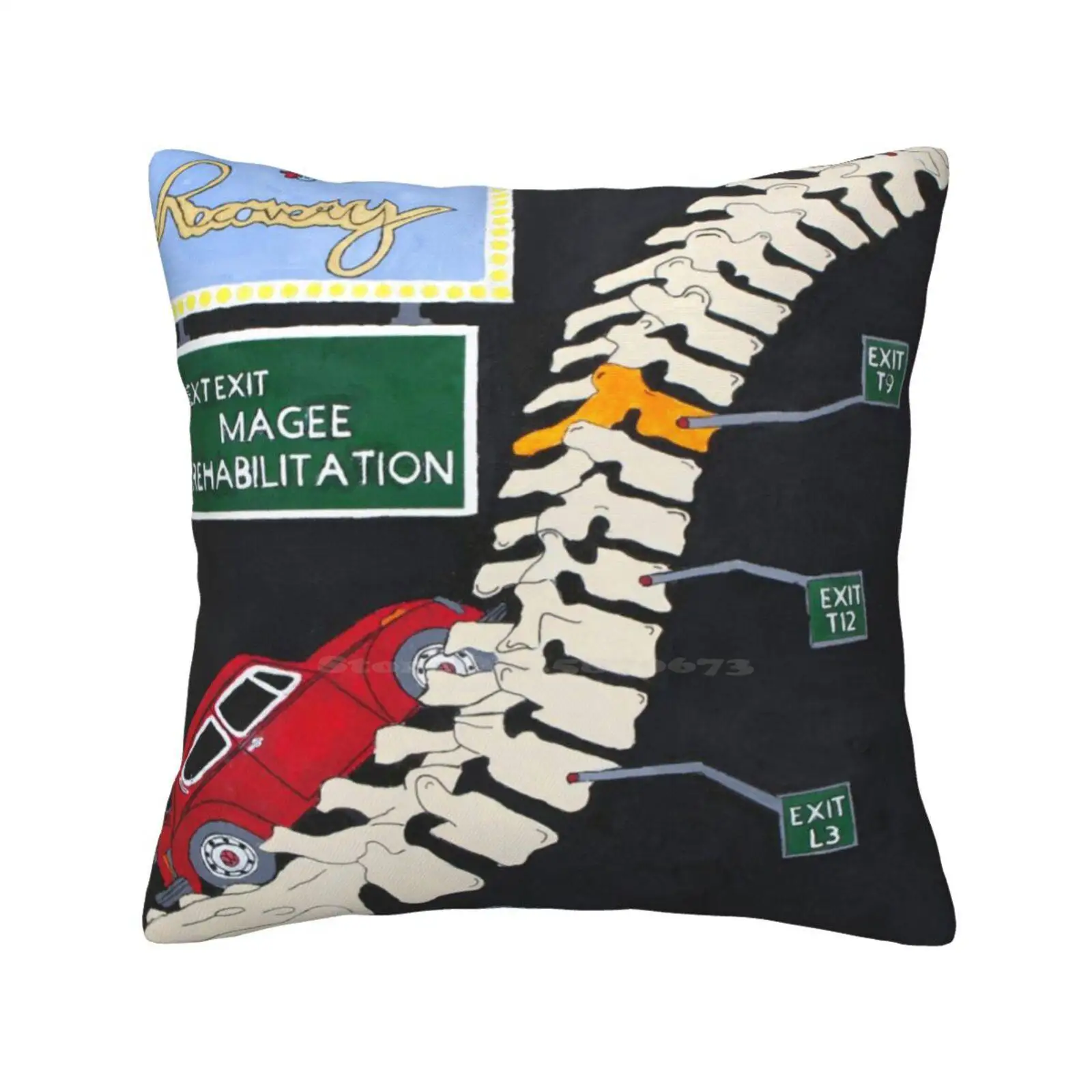 On The Road To Recovery Soft Comfortable Pillowcase