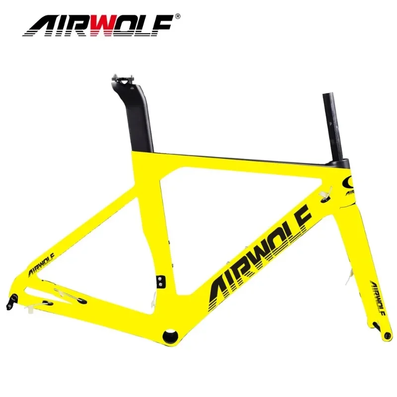 

Airwolf T1000 Carbono Road Bike Frame 700*32c Disc Brake Di2 or Mechanical OEM Painting and Logo Toray Carbon Bicycle Hot Sale