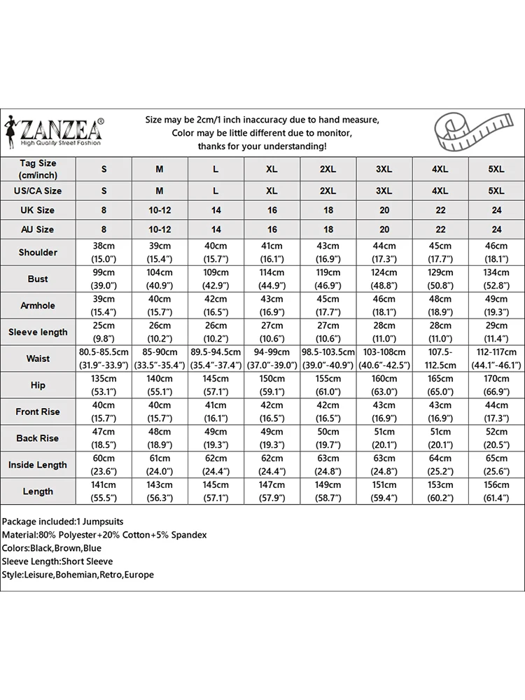 ZANZEA-Combinaisons longues à carreaux pour femmes, barboteuses d'été décontractées, manches courtes, jambe large, salopette vintage, mode, 2024