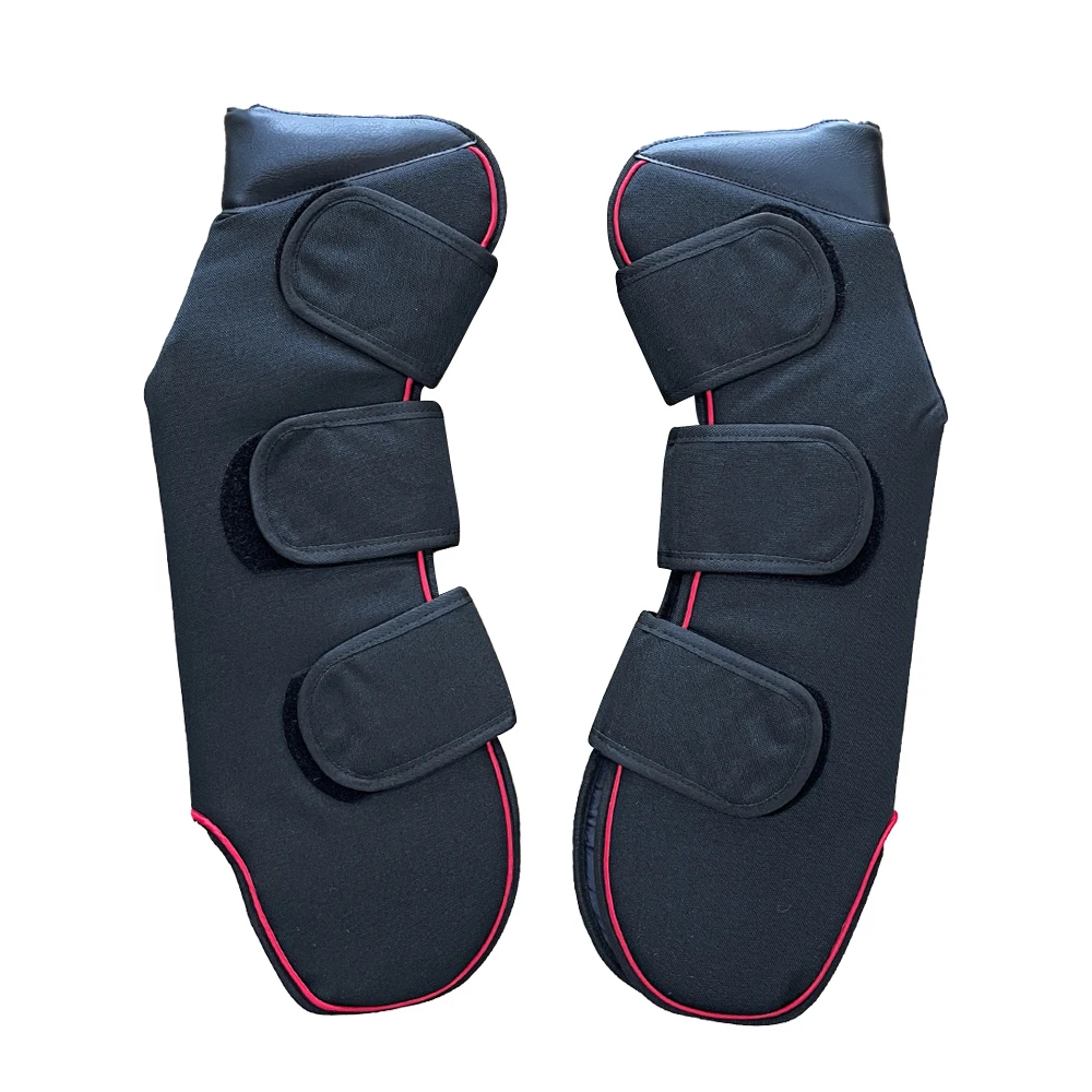 Botas de viaje para caballos de tela Oxford personalizadas, protectores de piernas, botas para moscas de caballo equino, juego de botas para montar a caballo para transporte