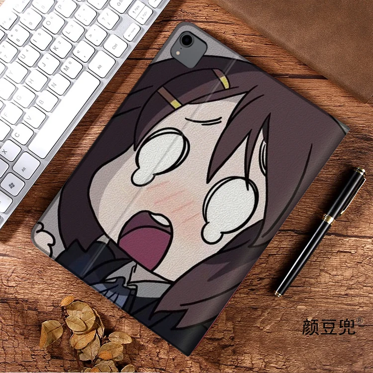 K-ON Art Anime Hirasawa Yui Case For Samsung Galaxy Tab S9 Lite 8.7 2021Case SM-T220/T225 Tri-fold stand Cover Galaxy Tab S6Lite