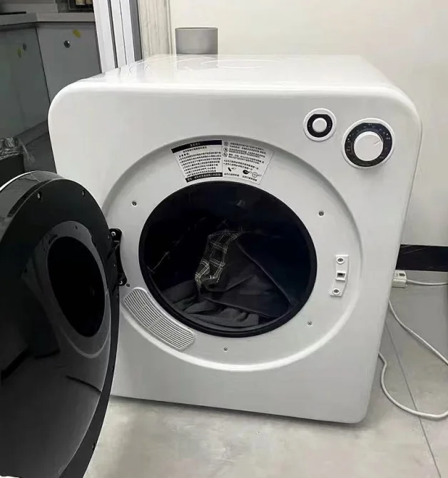 4kg Portable Electric Clothes Washer Tumble Rotary Dryer Automatic Tumbler Steamer for Drying Stand for Small Spaces
