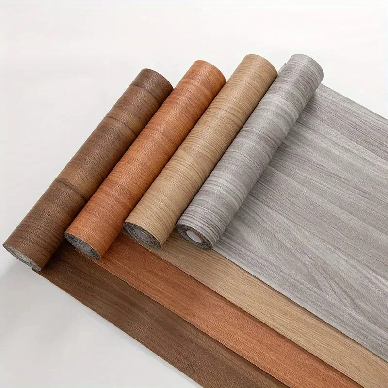 Wood Wallpaper Self Adhesive Vinyl Classic Removable Contact Wall Sticker Paper For Countertop Wardrobe Renovation