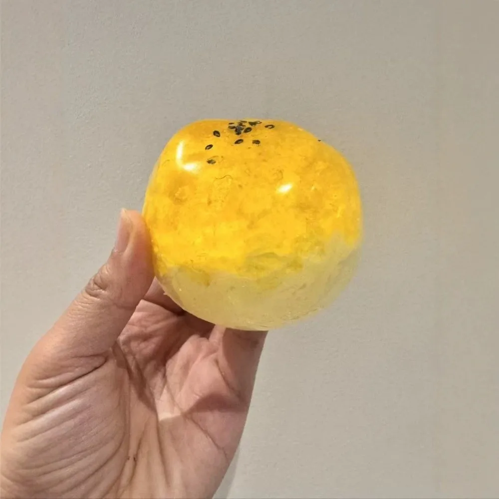 Crunchy Egg Yolk Pastry Squeeze Crackling Anxiety Relief Dessert Squishy Hand Relax Sound Effects Handmade Ball for Adults