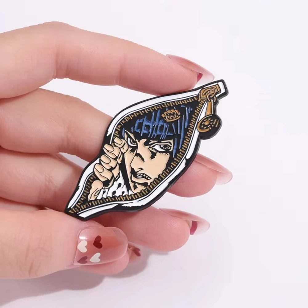 Anime Comic Character Enamel Pins Custom Jojo Japan Tv Animation Brooches Lapel Badges Classic Jewelry Charm Gift