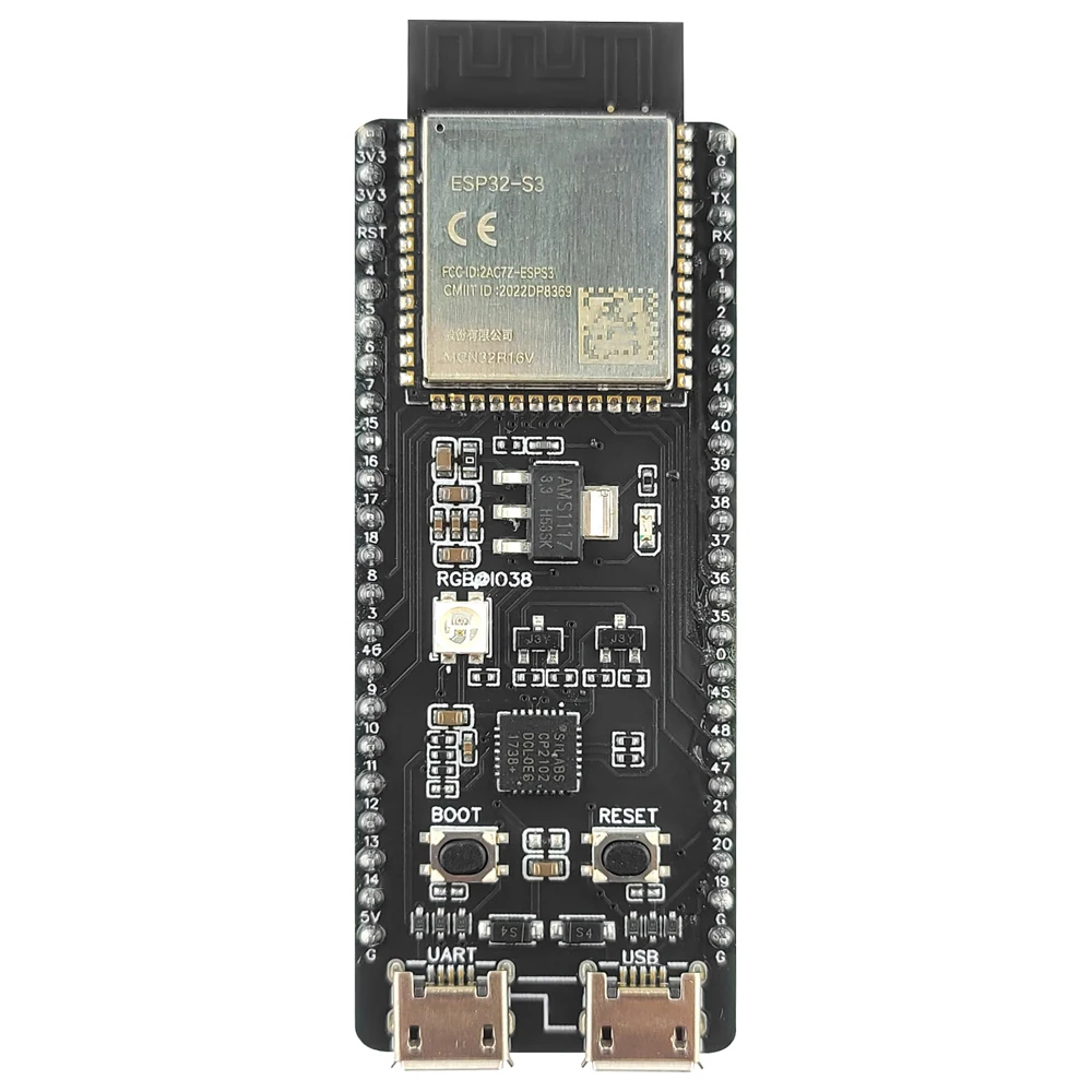 ESP32S3 Development Board with Expansion Adapter 2.4G Wifi Module for Arduino 8MB PSRAM N16R8 CP2102 Type-C ESP32-S3-DevKitC-1
