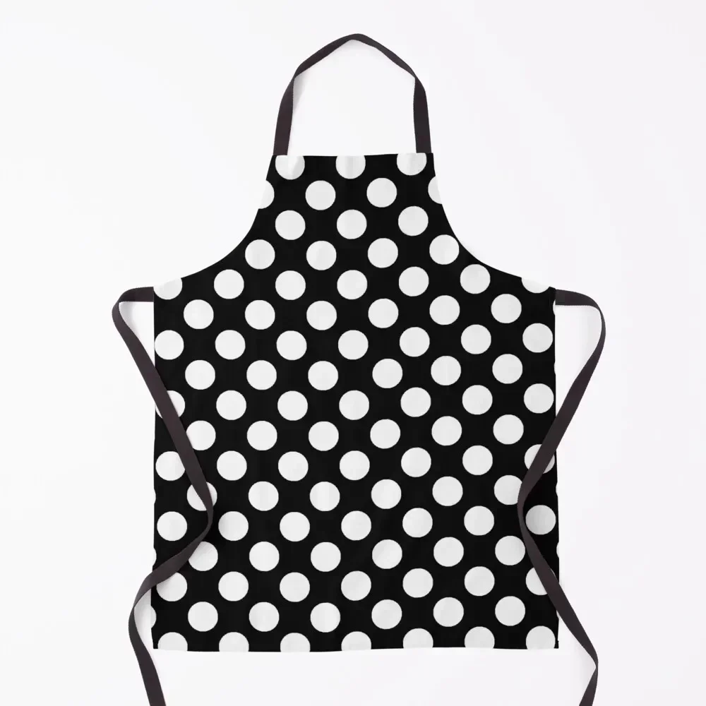 

Black and White Polka Dots by Orikall Apron Customizable Womens Dresses chef for man Apron