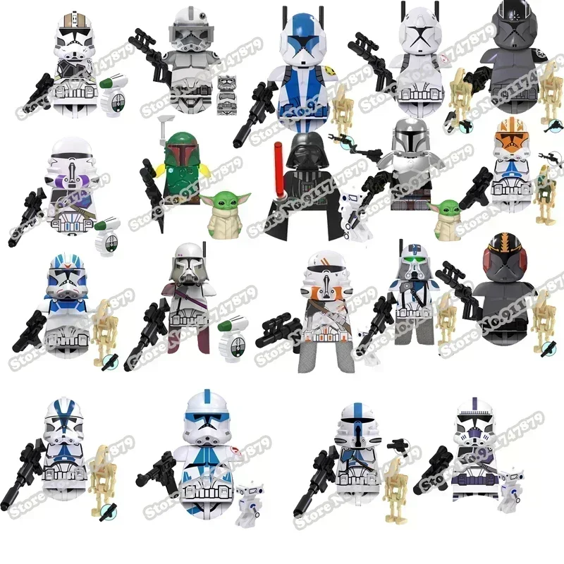 Star Wars Building Blocks Han Solo Bo Katan Savage Opress Sabine Wren Guard Thrawn Dath Vader Star Action Figures Toys