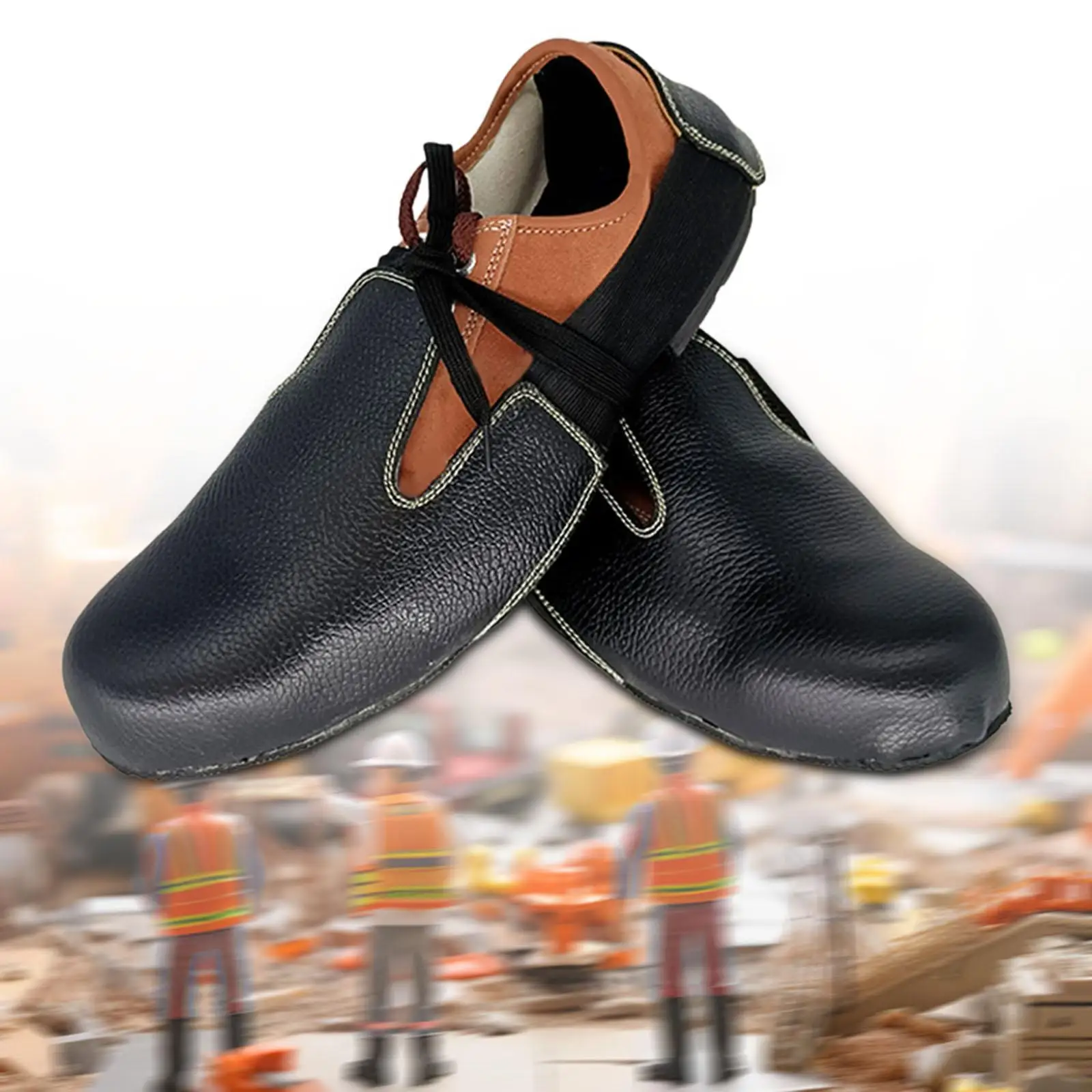 Caps Safe Shoe Covers Toe Protector Guards Anti Smashing Leather Overshoes Cover for Workplace Welding Grinding