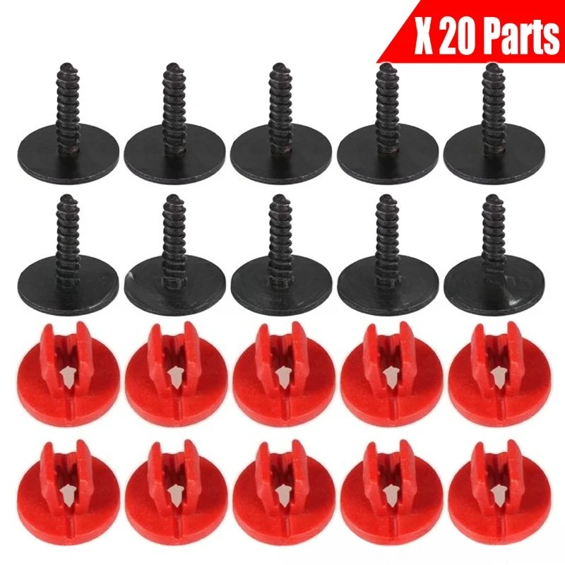 20pcs Engine Undertray Screws Nuts for Ford Fiesta Focus Kuga Mondeo Guard Cover