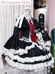 Danganronpa Celestia Ludenberck 로리타 원피스 코스프레 코스튬 코스프레, 애니메이션 파티 유니폼, 할로윈 역할 놀이 의류