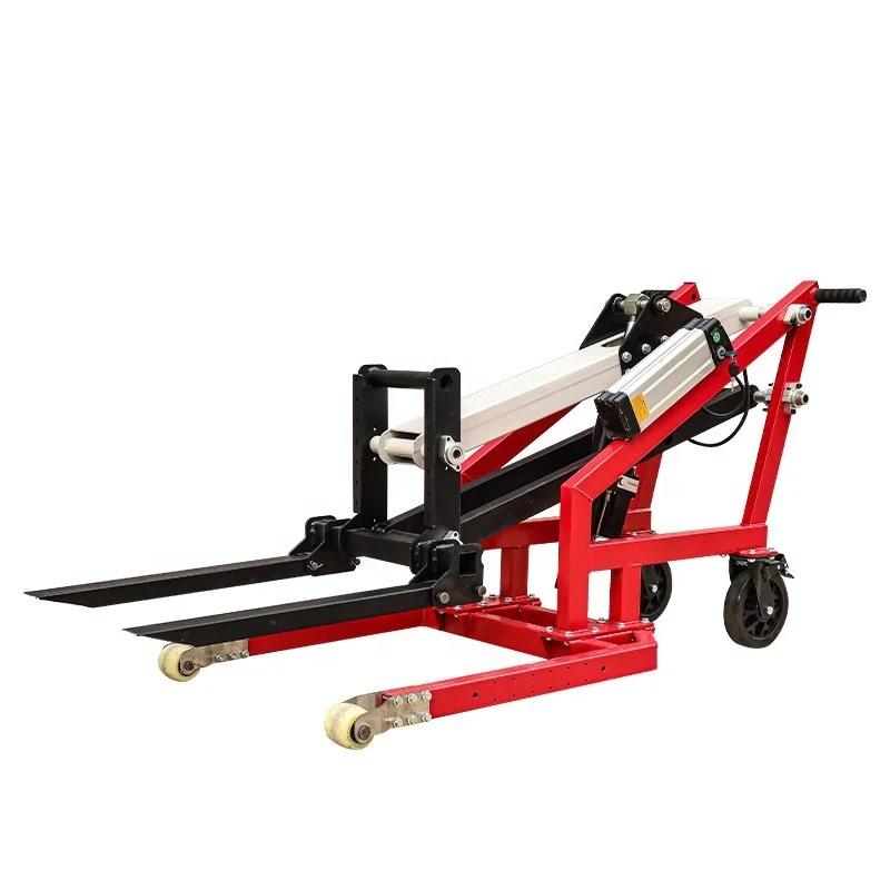 

Factory Direct 200kg Portable Steel Forklift Electric Forklift Self Loading Portable Forklift Electric Stacker