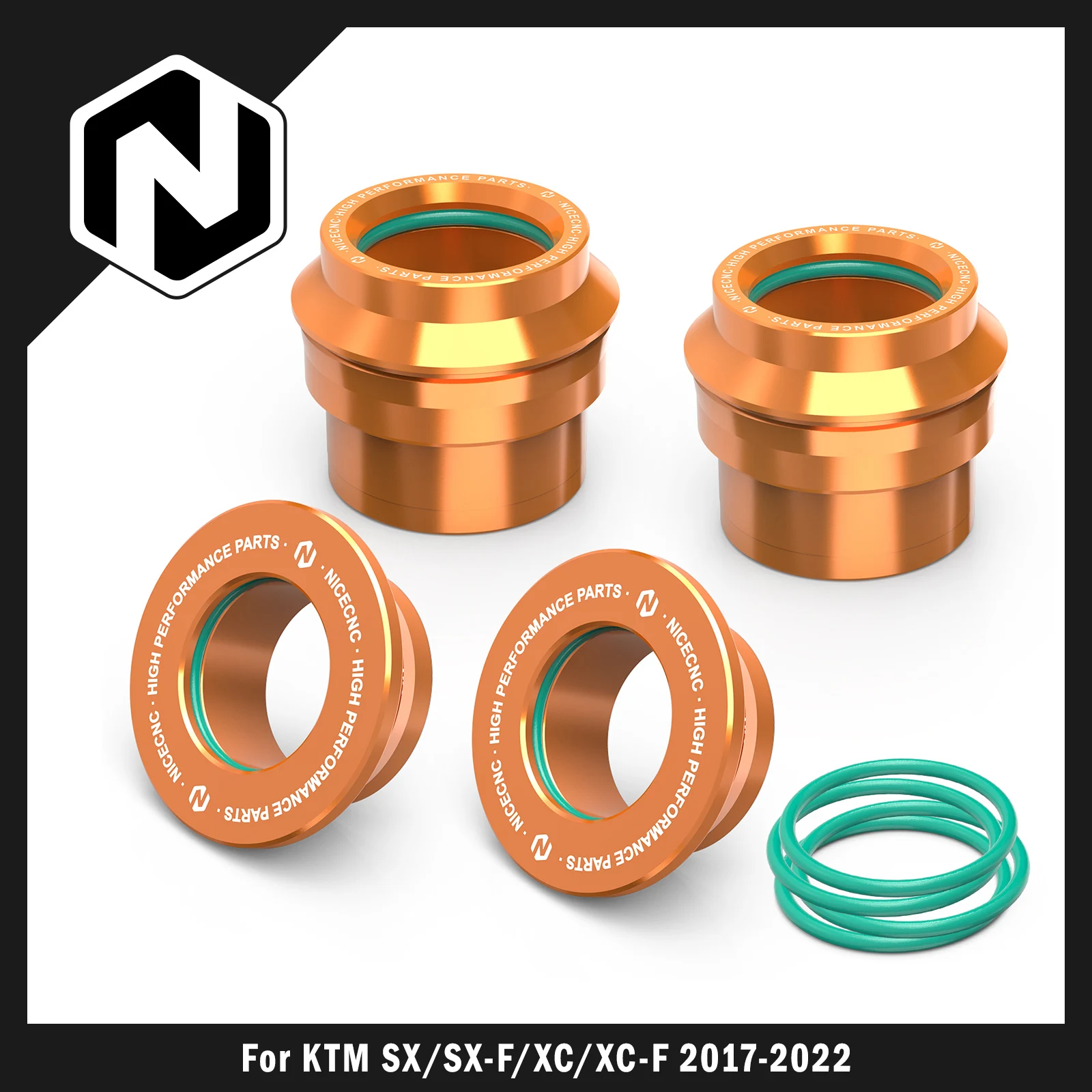 

For KTM SX 125 SXF 250 SXF 450 XC 250 300 XCF 350 2017-2022 22mm/25mm Front Rear Wheel Spacers Hub Collars For Husqvarna TX 300