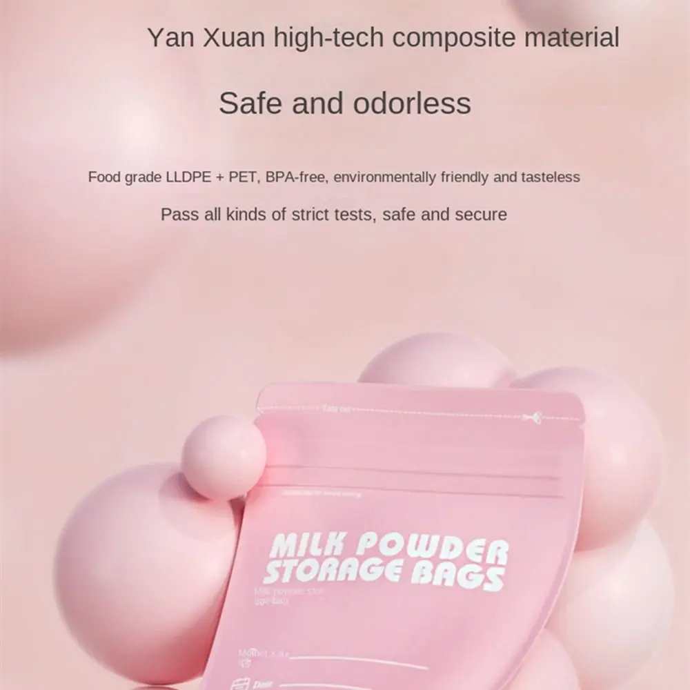 

30pcs Travel Portable Disposable Milkpowder Pouches Freshness Protection Package Storage Bags Leakproof Sealed
