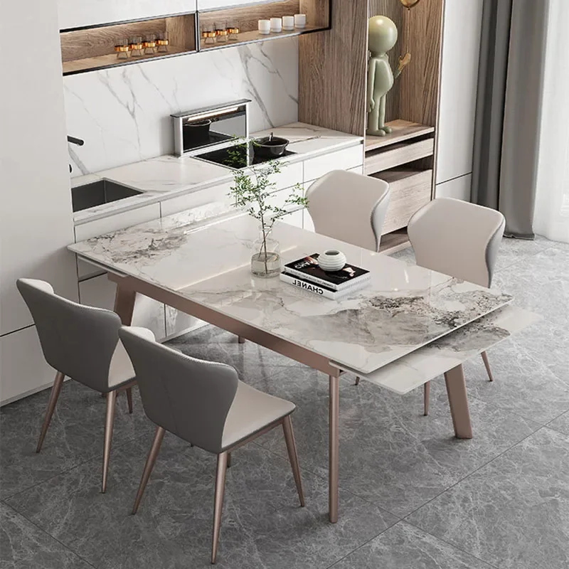 Luxury Nordic Dining Table Marble Salon Modern Study Writing Lounge Dining Table Restaurant Kitchen Muebles Office Furniture