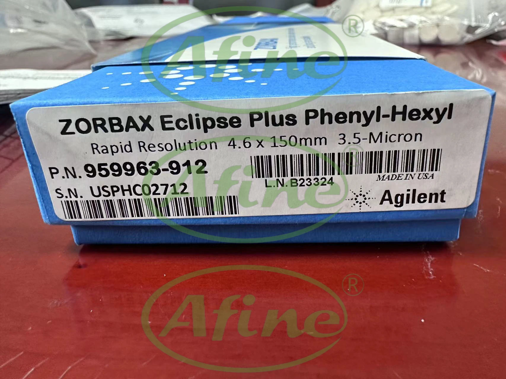 

AFINE Agilent 959963-912 ZORBAX RR Eclipse Plus Phenyl-Hexyl Column, 4.6 x 150 mm, 3.5 µm