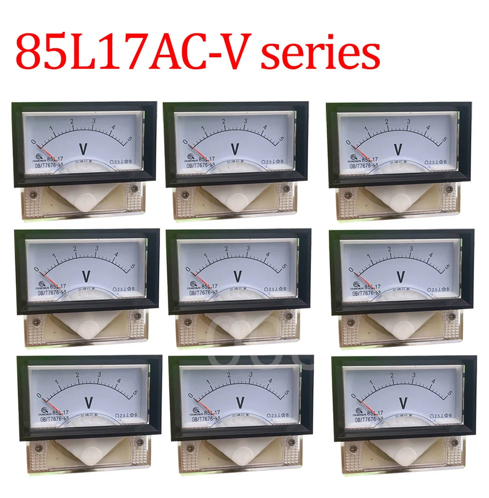 85L17-V AC Direct Analog Meter Panel Gauge AC Voltage Current Meter 70*40MM Voltmeter Voltimetro 85L17