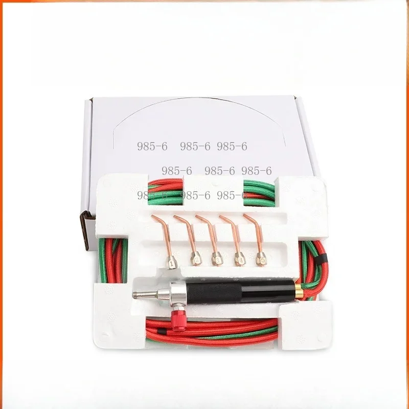 Oxy acetylene gas cutting torch set, portable equipment for oxygen welding and metal cutting work