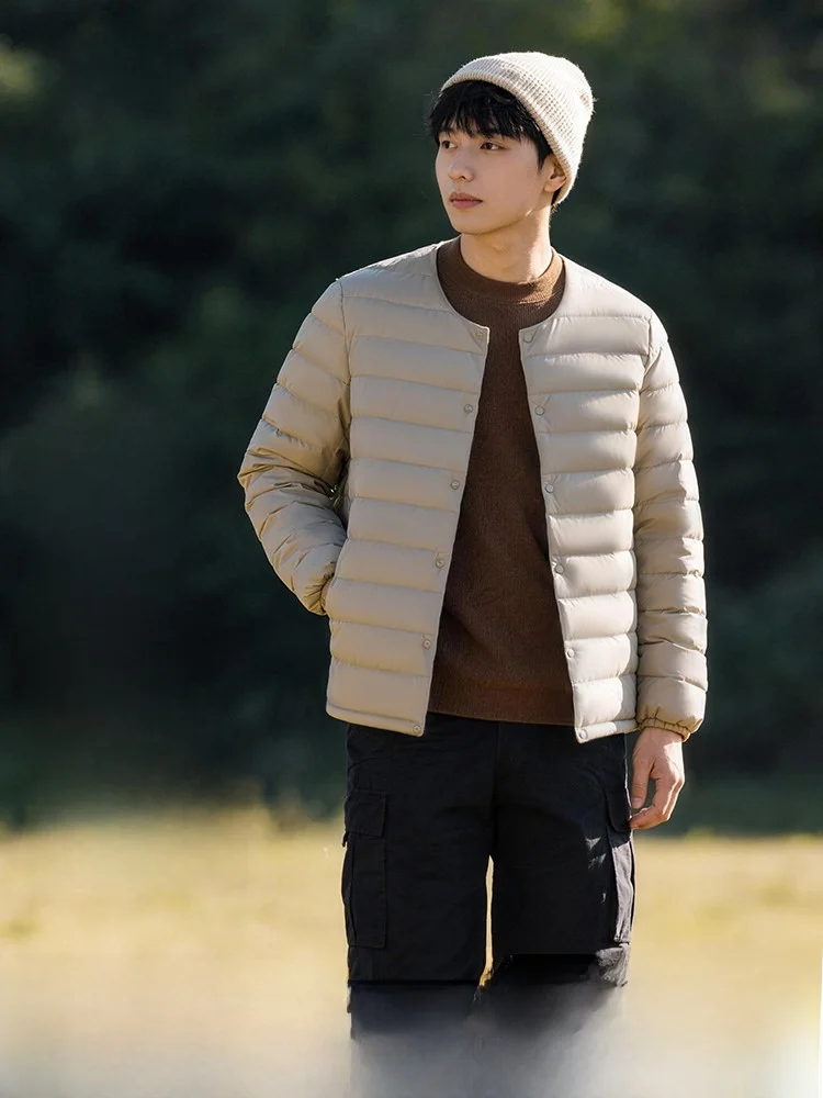 

Snow Flng 2026 Spring New Men's down Innerwear Comfortable Faion Urban Sle ort Casual Windproof Breathable Du down ...