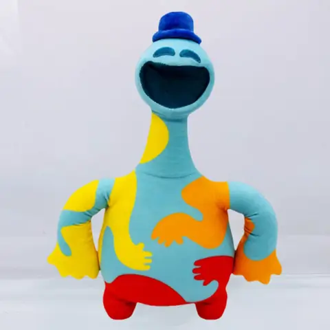 Doey Pianosaurus Plush Toy – Kawaii Huggy Pillow, Soft & Cuddly Stuffed Anime Nightmare Creature, Perfect Decor for Girls, Ideal