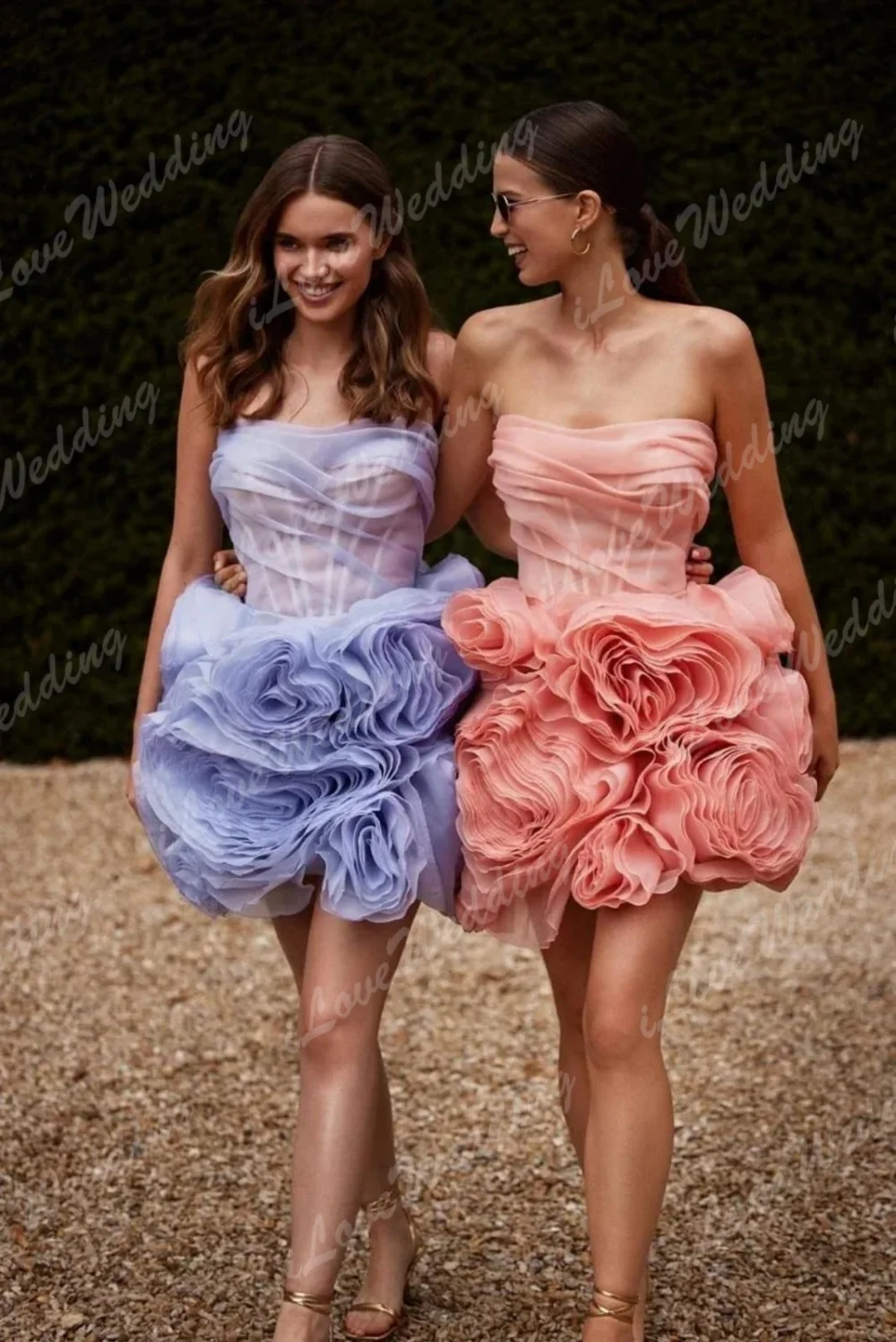 Delicate Tulle Flower Homecoming Dresses Sheath Strapless Backless Vestido De Noche Saudi Arabia Cocktail Gown Lace-up Customize