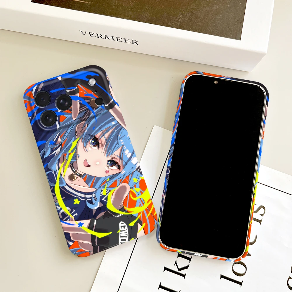 Singer Hoshimachi Suisei Phone Case For iPhone 18 17 16 15 14 13 12 11 E Plus Pro Max Mini Glossy HD Hard Cover Film Shell
