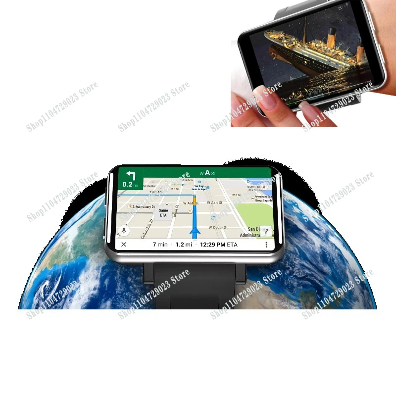 DM100 smart watch Android system with positioning system Sports watch with dual camera touch control